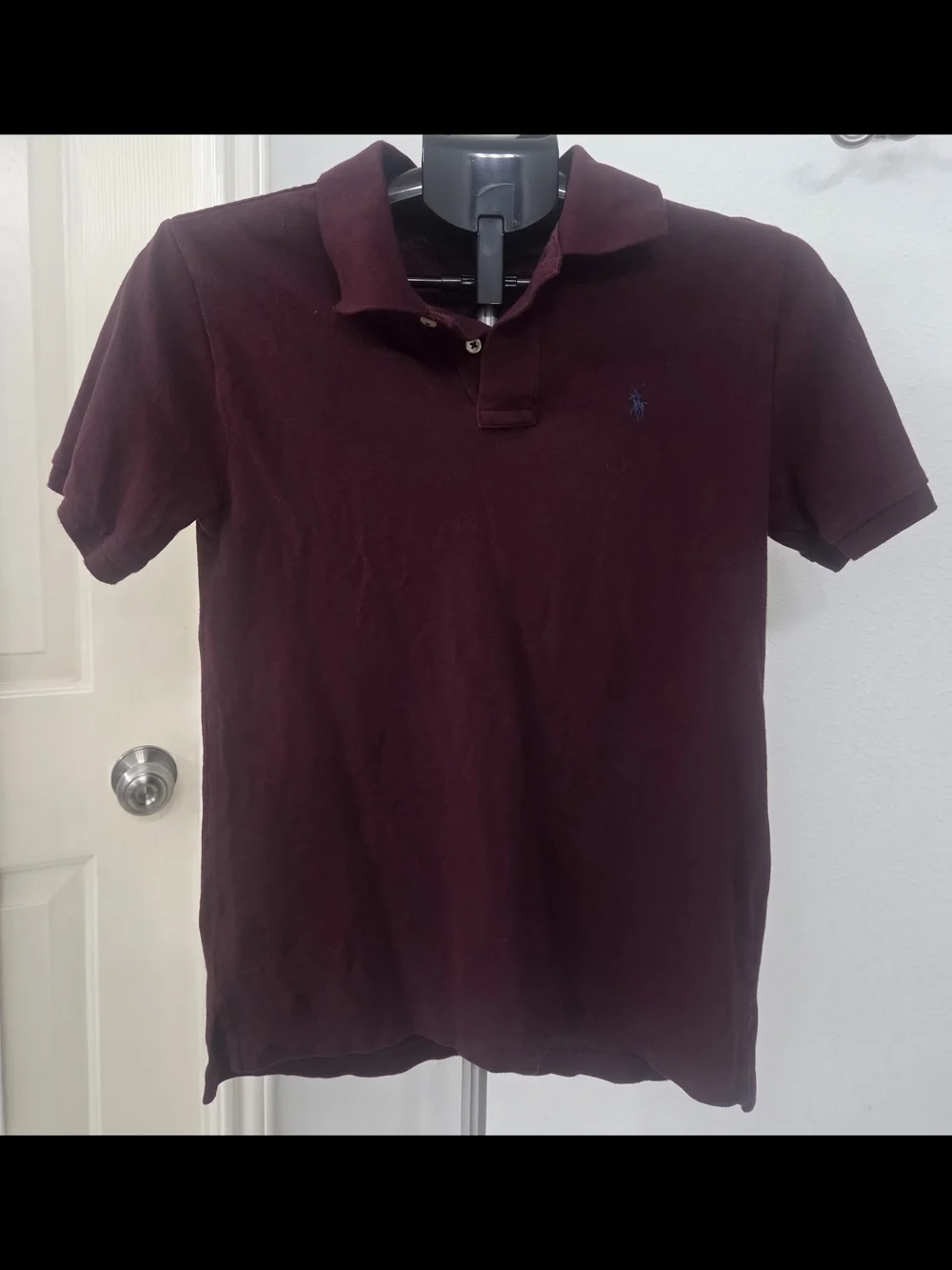 Ralph Lauren Men’s Wine Polo Shirt with Navy Pony